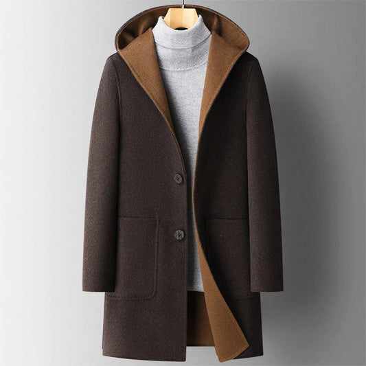 Wool Hooded Overcoat
